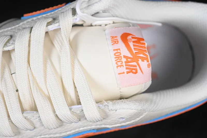 All Categories Nk Air Force 1 Air Force Series Nk Air Force 1 Low Air Force Low Nike Air Force 1'07 Low Milk White Orange Blue Air Force One Low Casual Shoes NH0601-542